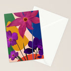 Colorful Bloomscape 1 Stationery Card Gallery Image 2