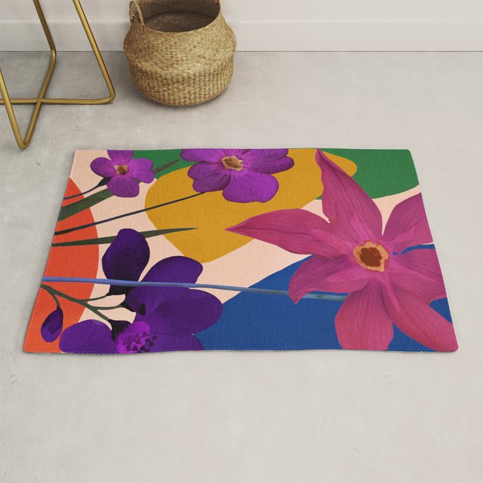 Colorful Bloomscape 1 Rug Gallery Image 1