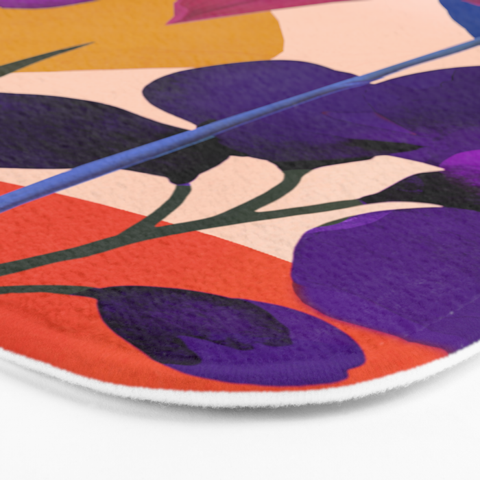 Colorful Bloomscape 1 Bath Mat Gallery Image 3