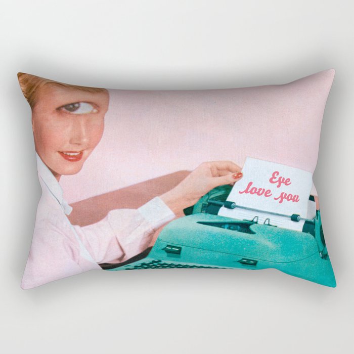 Eye love you Rectangular Pillow Gallery Image 2