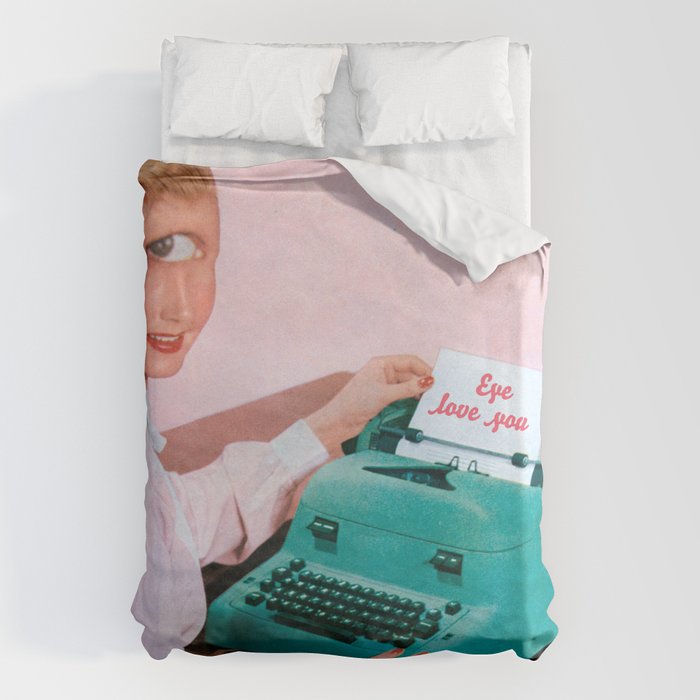 Eye love you Duvet Cover Gallery Image 1