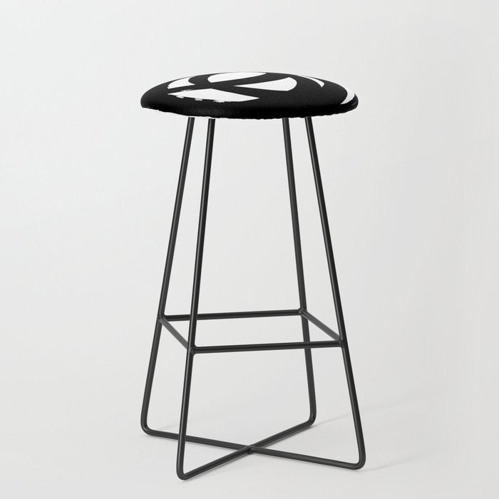 Ink Eye White Background Stool Gallery Image 1