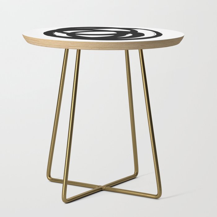 Ink Eye White Background Side Table Gallery Image 1