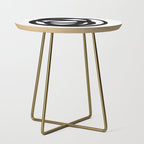 Ink Eye White Background Side Table Gallery Image 1