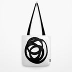 Ink Eye White Background Tote Bag Gallery Image 2