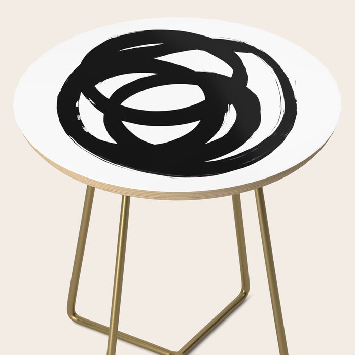 Ink Eye White Background Side Table Gallery Image 2
