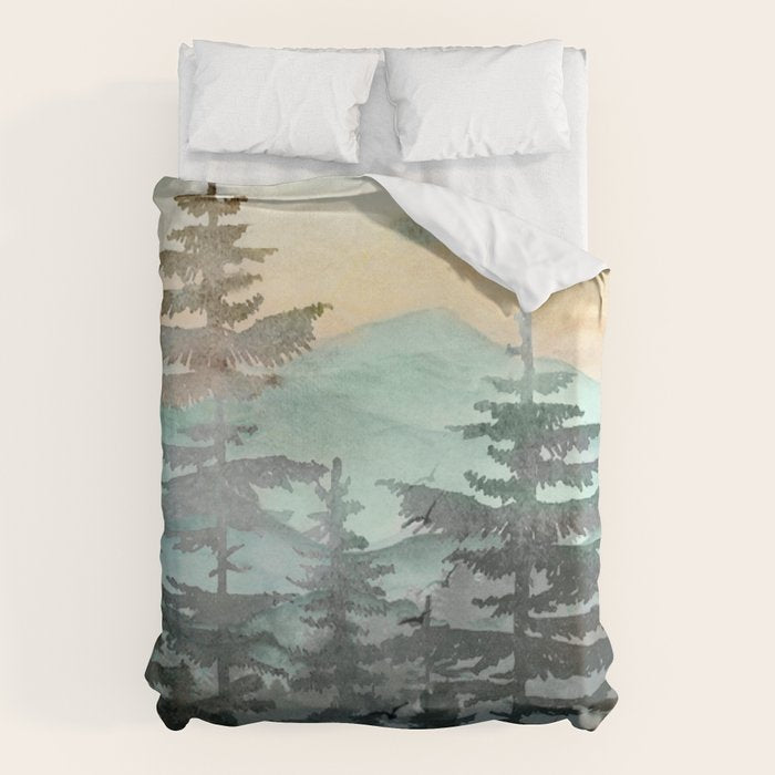 Pine Trees Duvet Cover Gallery Image 1