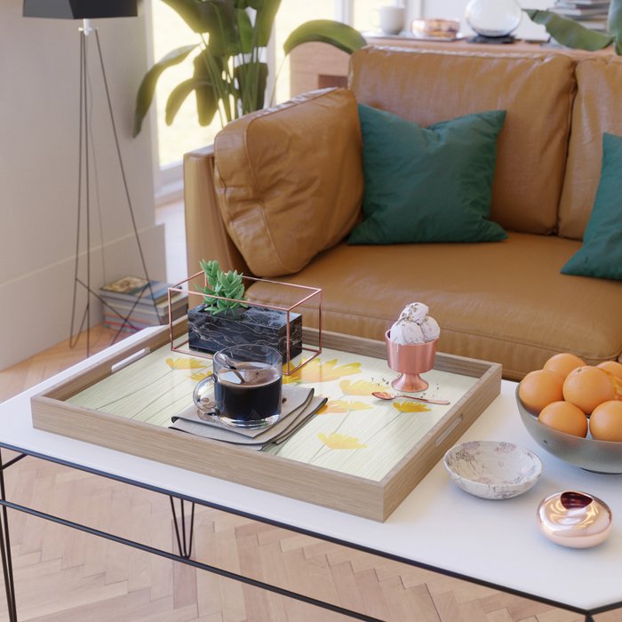 Golden Poppy Field Serving Tray Gallery Image 2