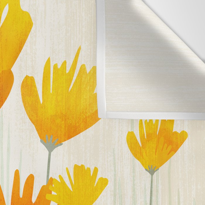 Golden Poppy Field Wall Tapestry Gallery Image 3