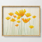 Golden Poppy Field Serving Tray Gallery Image 1