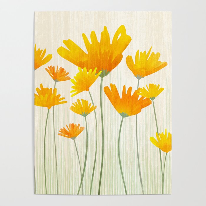 Golden Poppy Field Poster Gallery Image 1