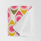 Mid Century Modern Geo pattern 2 Throw Blanket Gallery Image 3