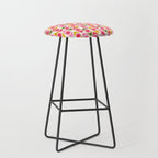 Mid Century Modern Geo pattern 2 Stool Gallery Image 1