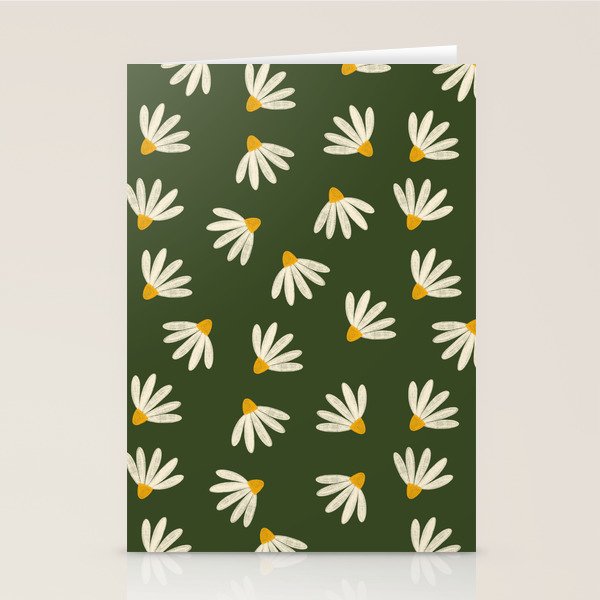 Oh! Daisy - green  Stationery Card Gallery Image 2