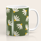 Oh! Daisy - green  Coffee Mug Gallery Image 1