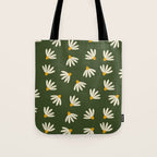 Oh! Daisy - green  Tote Bag Gallery Image 1