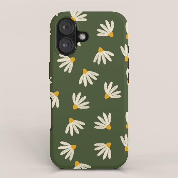 Oh! Daisy - green  iPhone Case Gallery Image 1