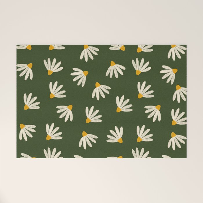Oh! Daisy - green  Welcome Mat Gallery Image 1
