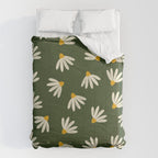 Oh! Daisy - green  Comforter Gallery Image 6