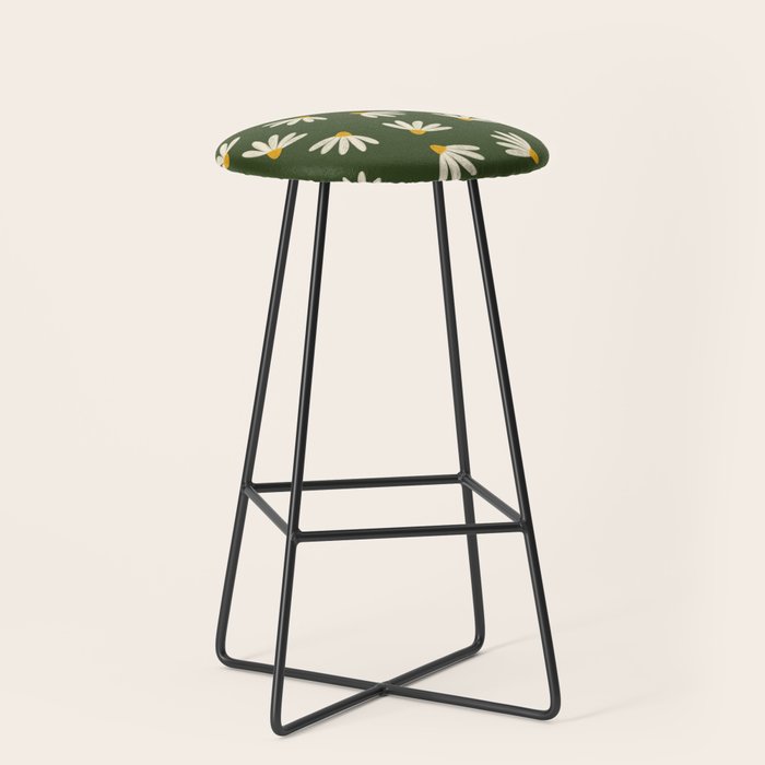 Oh! Daisy - green  Stool Gallery Image 1