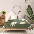 Oh! Daisy - green  Comforter Gallery Image 3