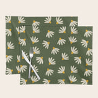 Oh! Daisy - green  Placemat Gallery Image 1