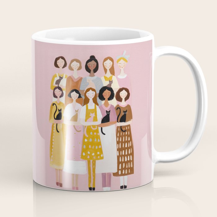 Sisterhood of Cat Lovers Coffee Mug Gallery Image 1