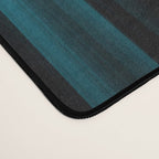 Tropical Dark Teal Inspired by 2020 Color Oceanside SW6496 Soft Vertical Blurred Line Pattern Desk Mat Gallery Image 4