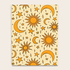 Vintage Sun and Star Print Notebook Gallery Image 4