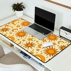 Vintage Sun and Star Print Desk Mat Gallery Image 2