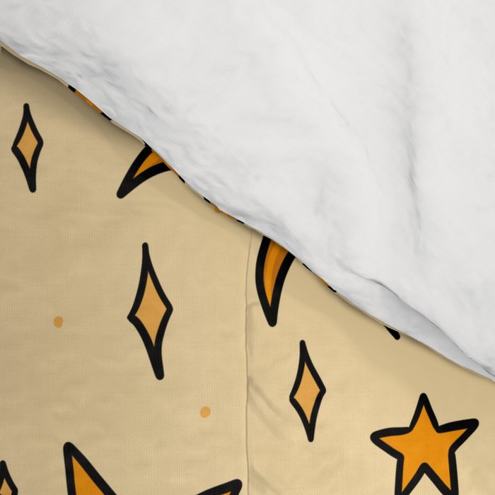 Vintage Sun and Star Print Comforter Gallery Image 4