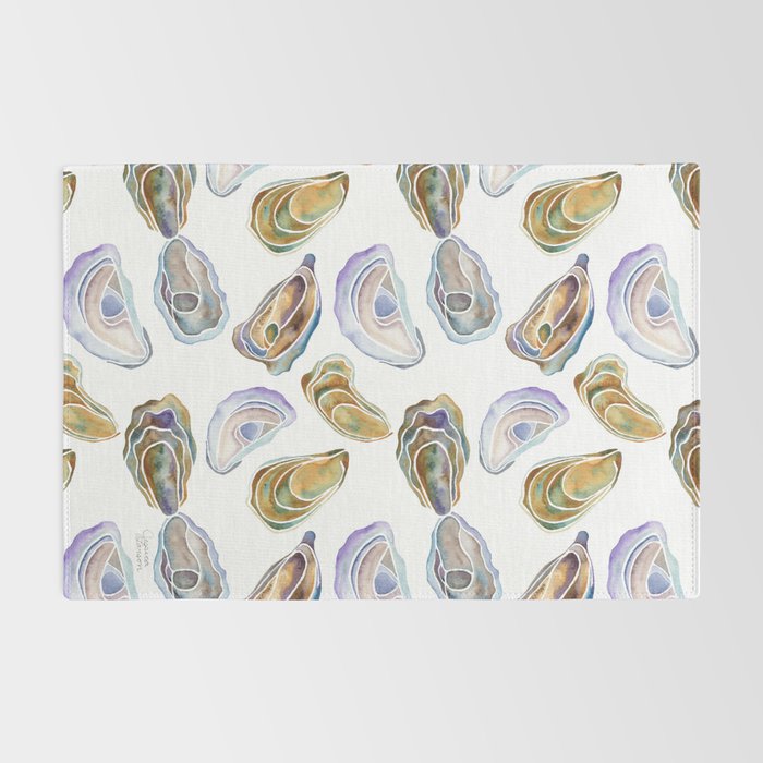 Watercolor Oysters Rug Gallery Image 2
