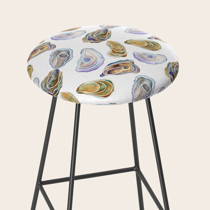 Watercolor Oysters Stool Gallery Image 2