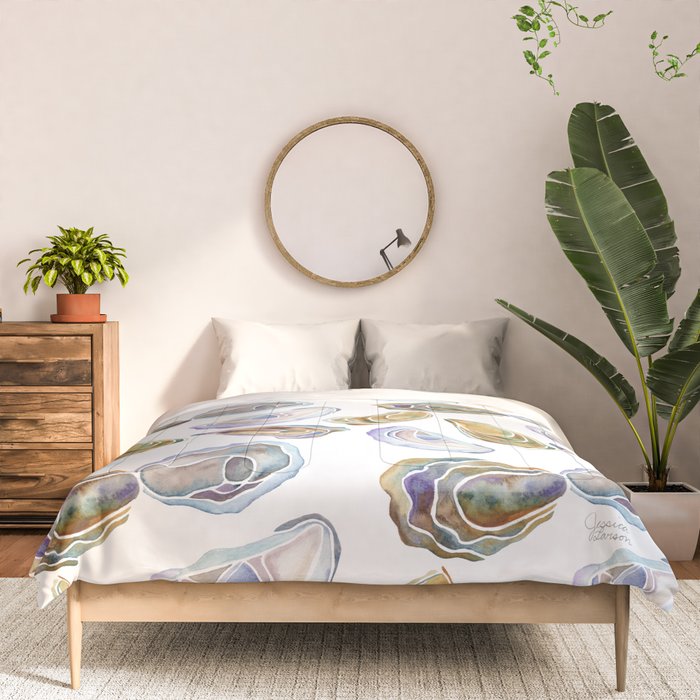 Watercolor Oysters Comforter Gallery Image 3