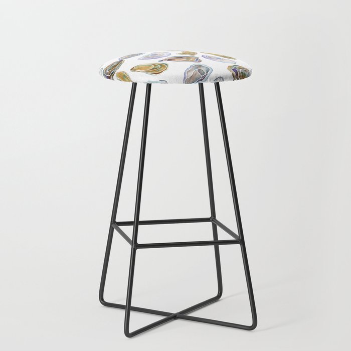 Watercolor Oysters Stool Gallery Image 1