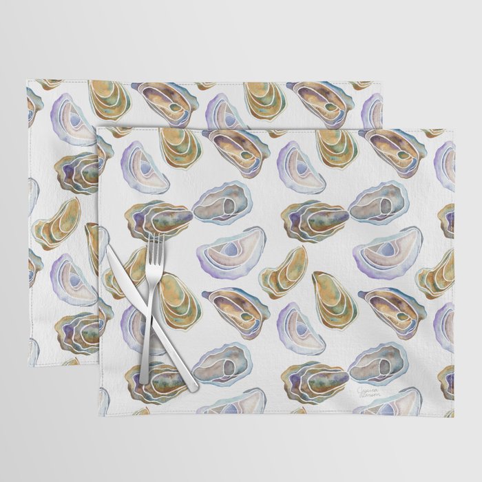 Watercolor Oysters Placemat Gallery Image 1