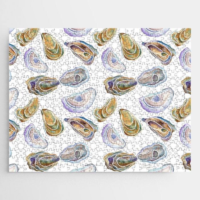 Watercolor Oysters Jigsaw Puzzle Gallery Image 1