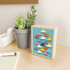 Happy Hippo Family Mini Art Print Gallery Image 2