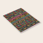 Mangatsika Mountain Stripe - Gold, pink, and teal Notebook Gallery Image 3