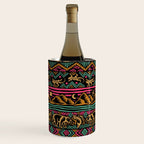 Mangatsika Mountain Stripe - Gold, pink, and teal Wine Chiller Gallery Image 3
