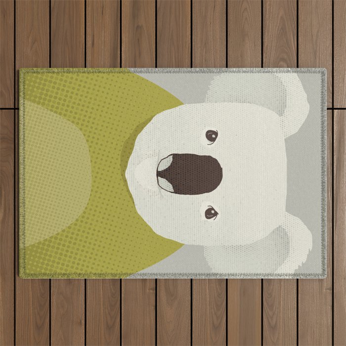 Whimsy Koala, Animal Portrait Outdoor Rug Gallery Image 1