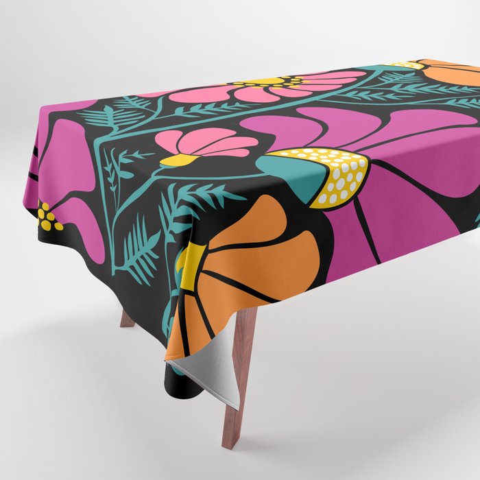 70s Disco Garden Tablecloth Gallery Image 1