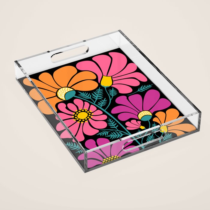 70s Disco Garden Acrylic Tray Gallery Image 1