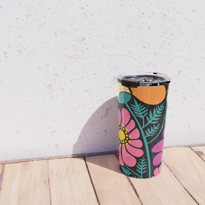 70s Disco Garden Travel Mug Gallery Image 4