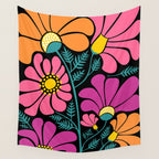 70s Disco Garden Wall Tapestry Gallery Image 4