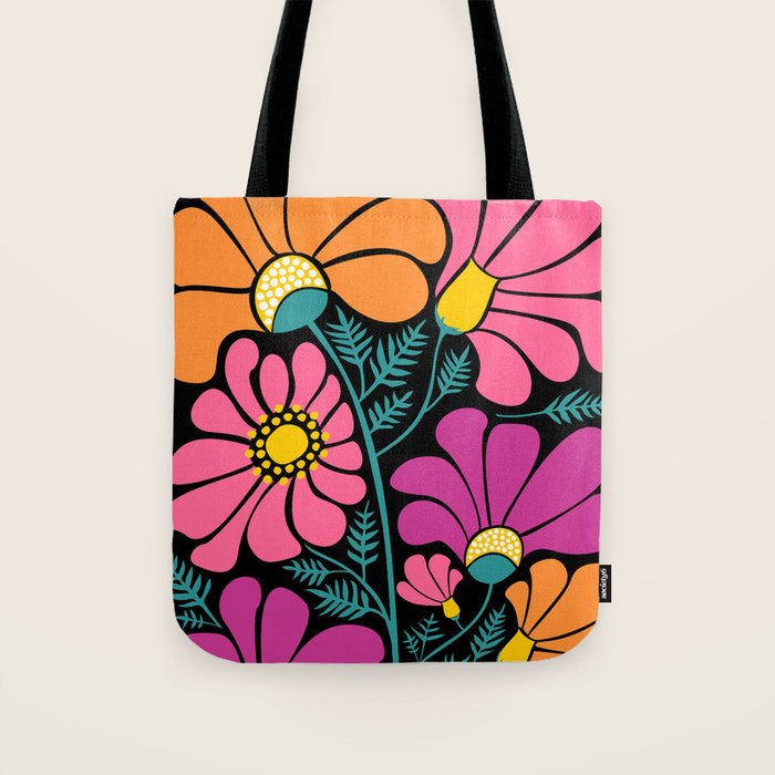 70s Disco Garden Tote Bag Gallery Image 1