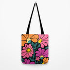 70s Disco Garden Tote Bag Gallery Image 2