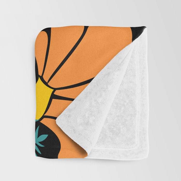 70s Disco Garden Throw Blanket Gallery Image 3