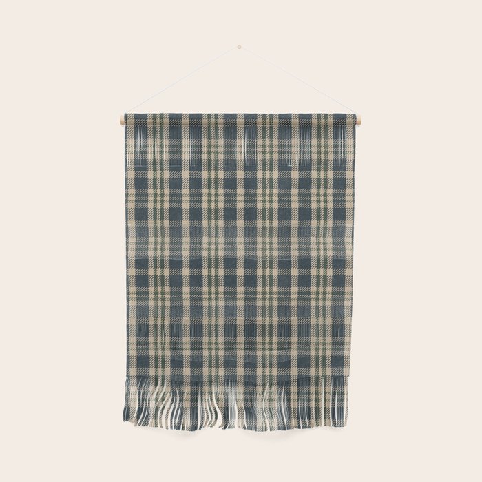 North Country Plaid - classic blue and green Wall Hanging Gallery Image 1