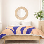 Golden Afternoon Abstract Landscape Duvet Cover Gallery Image 3